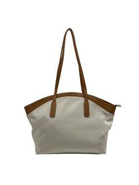 MMS Brands White Fabric Shoulder Bag